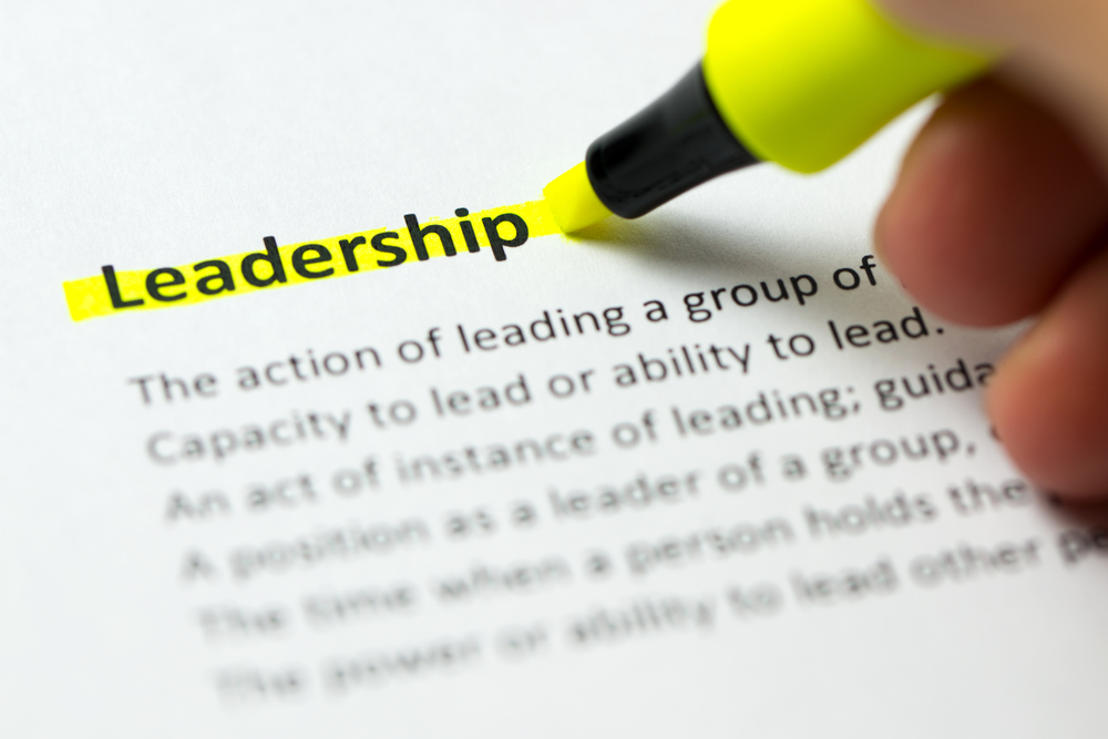 Marker pen highlighting 'leadership' - Mary-Rose McLean